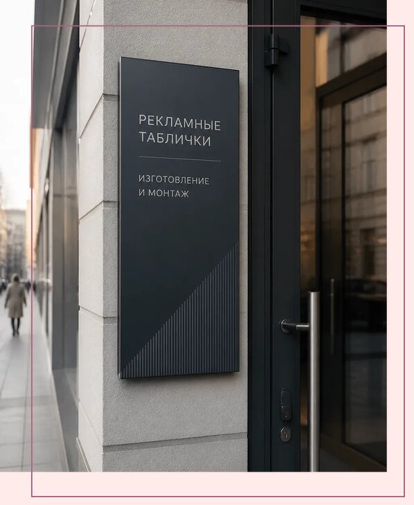 Рекламные таблички в Орске по цене от 4653 р. | Аванза-Рск