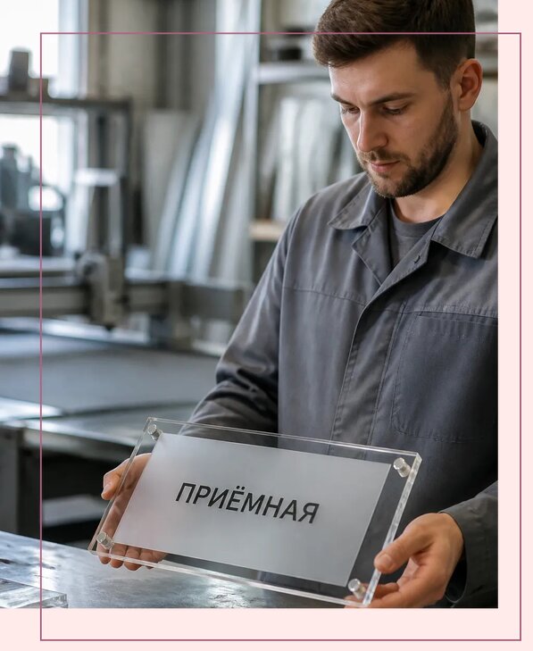 Таблички из оргстекла на заказ в Орске от 4033 р. | Аванза-Рск